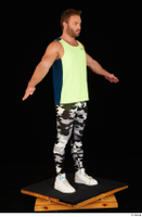 Herbert 10yers camo leggings dressed shoes sports standing tank top white sneakers whole body 0016.jpg